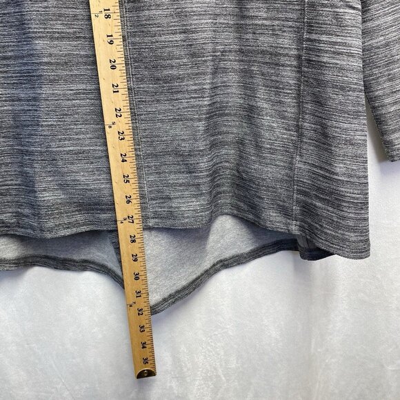 S.WEAR Open Front Long Sleeve Cardigan Sweater Women Sz 3 Gray Side Pockets Used - Picture 4 of 15